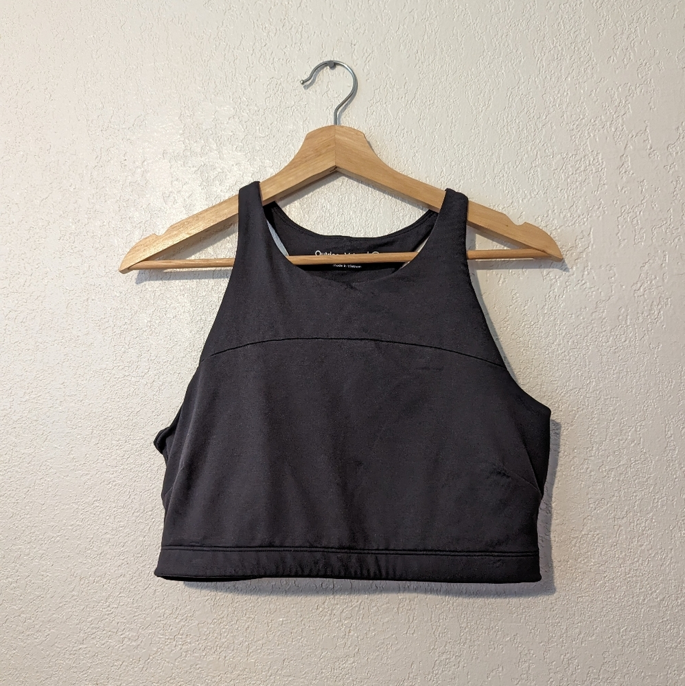 Outdoor voices black sports bra